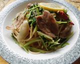 うま塩生姜焼きパスタ作り方5写真