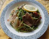 うま塩生姜焼きパスタ作り方8写真
