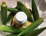 生オクラと水だけ!もっちりオクラとろろ作り方1写真