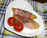 ✿冷凍ポテトの❀ベーコン巻き✿作り方4写真