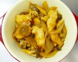 鶏胸肉しめじ玉ねぎケチャソースチーズ焼き作り方14写真