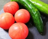 簡単 トマトときゅうりの中華風サラダ作り方1写真