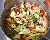 鯖の水煮缶とトマト缶の野菜スープ作り方4写真