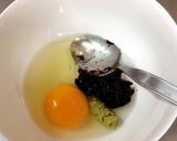 わさび風味の海苔佃煮の釜玉うどんp作り方2写真
