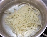 わさび風味の海苔佃煮の釜玉うどんp作り方1写真