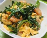 うま！簡単！エビとニラのニンニク玉子炒め作り方10写真