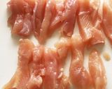 ピリ辛おつまみに＊ささ身のヘルシー棒餃子作り方1写真