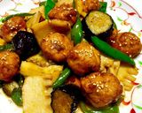 筍と鶏肉団子の甘酢炒め+ごま油風味作り方10写真