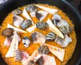 真鯛とタケノコの春のパエリア♪作り方10写真