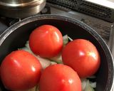 トマト、玉ねぎと鶏肉煮込作り方2写真