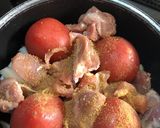 トマト、玉ねぎと鶏肉煮込作り方3写真