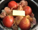 トマト、玉ねぎと鶏肉煮込作り方4写真