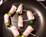 オクラとベーコンの醤油焼き作り方3写真
