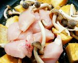 厚揚げと鶏胸肉としめじの青じそ甘酢煮作り方4写真