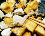 厚揚げと鶏胸肉としめじの青じそ甘酢煮作り方6写真