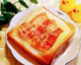 ベーコン(ハム) ＆ チーズ トースト作り方8写真