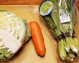 一人暮らしの野菜のお浸し　野菜袋を作ろう作り方1写真
