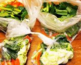 一人暮らしの野菜のお浸し　野菜袋を作ろう作り方3写真