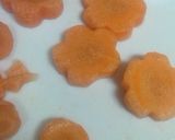 人参の飾り切り　作り方1写真