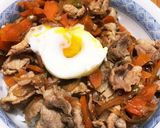 野菜ショウガ肉丼♡温玉付き♡作り方11写真