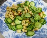 きゅうり・大豆と梅の酢の物♪作り方3写真