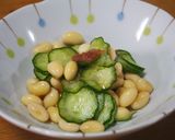きゅうり・大豆と梅の酢の物♪作り方5写真