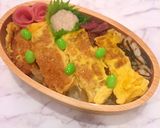 4月26日 カツとじ弁当 詰め方作り方6写真