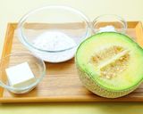 パーティーに♥豆腐白玉のメロンボール作り方1写真