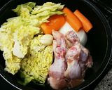 骨付き肉と野菜の食べるスープ作り方3写真