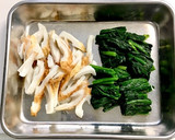 5分de簡単☘️ほうれん草と竹輪のナムル作り方1写真
