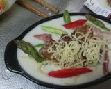 さばの味噌煮缶を竜田揚げトッピングドリア作り方17写真