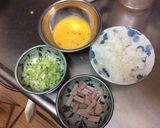 泡立て器でパラパラチャーハン作り方1写真