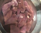 鶏レバーの甘辛煮作り方1写真