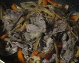 蓮根と牛肉入り☆キンピラゴボウすき焼き風作り方14写真