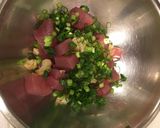簡単 マグロと大蒜のオイスターソース和え作り方3写真