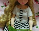 リカちゃんサイズ♡スナップエンドウ卵とじ作り方2写真