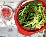 ほうれん草と桜えびのごま油炒め作り方1写真