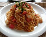 イカとトマトのパスタ作り方6写真