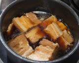 手作りラフテーの煮込み出汁で沖縄そば作り方6写真