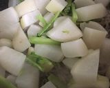 葉っぱも入れて！我が家の大根の煮物作り方3写真
