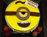 ミニオンのバナナムースバースデーケーキ☆作り方15写真