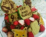 ポケモンキャラ誕生日ケーキ チョコ味作り方19写真