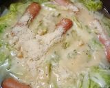 鍋ひとつ！春キャベツのとろとろスープご飯作り方3写真