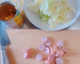 お昼ご飯に！カレー風味の焼きそば作り方1写真