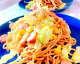 お昼ご飯に！カレー風味の焼きそば作り方6写真