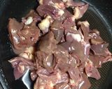 レバーとハツの煮物☆フライパンで簡単作り方1写真