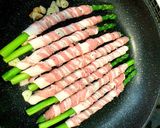 アスパラ豚バラ肉巻きレモンガーリック焼き作り方3写真