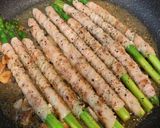 アスパラ豚バラ肉巻きレモンガーリック焼き作り方5写真