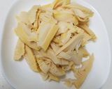 ☆簡単たけのこメンマ☆今日のつまみ3作り方1写真