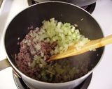＊ピリカラ＊セロリとそぼろのつけ蕎麦☆作り方4写真